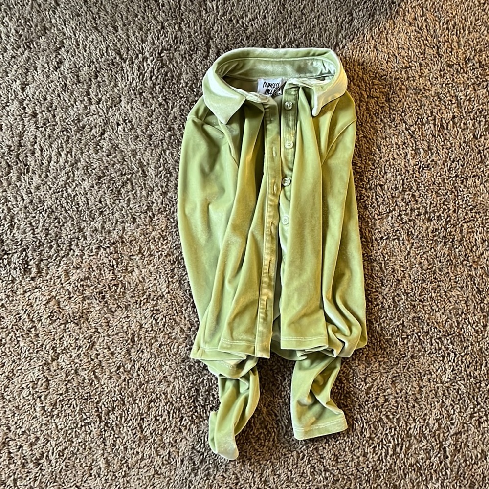 Long fleece button up